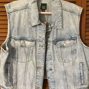 Wild Fable Light Blue Denim Vest